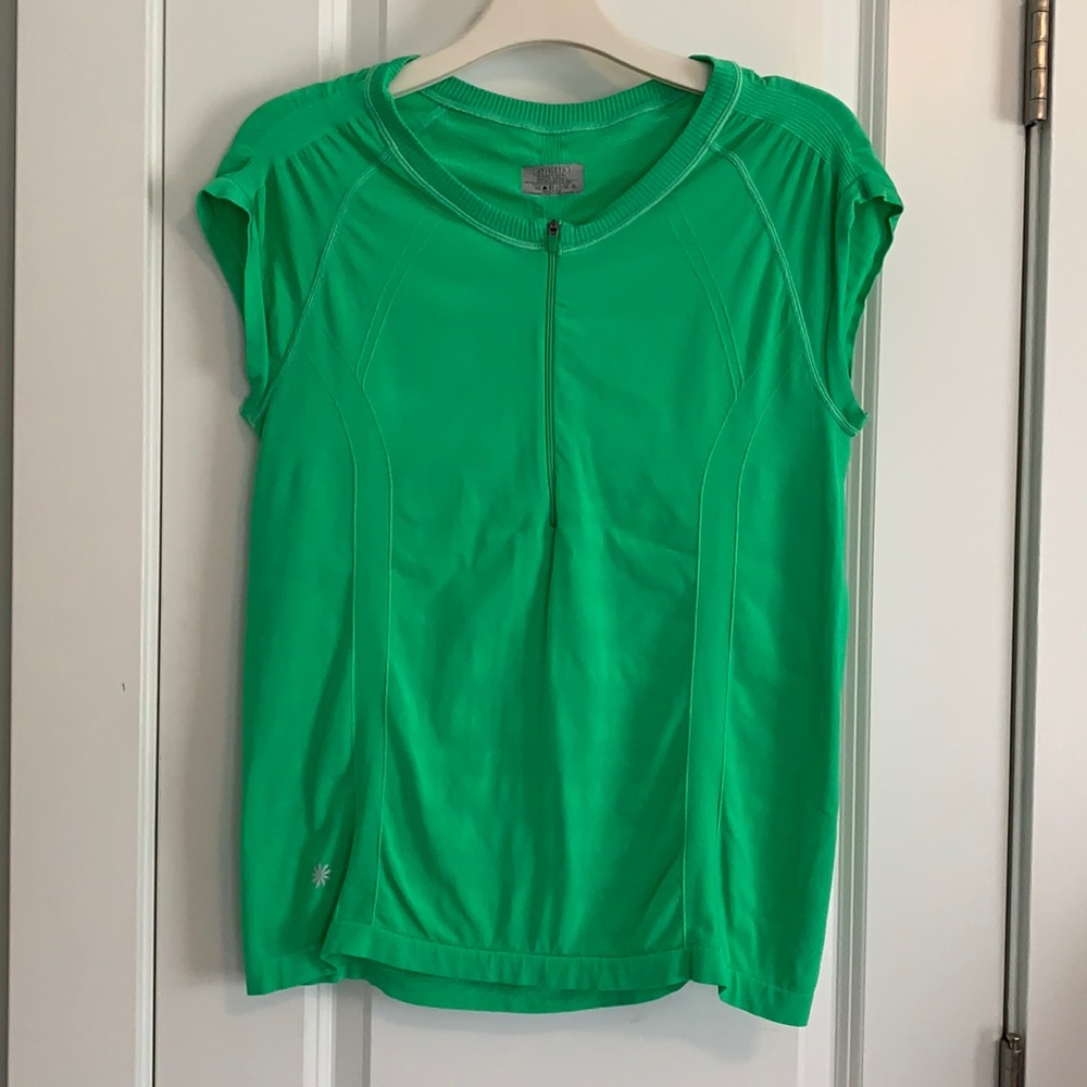 Athleta Green Bike Jersey